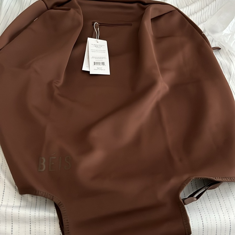 BEIS Medium Check In Luggage Cover in Maple - Picture 2 of 3